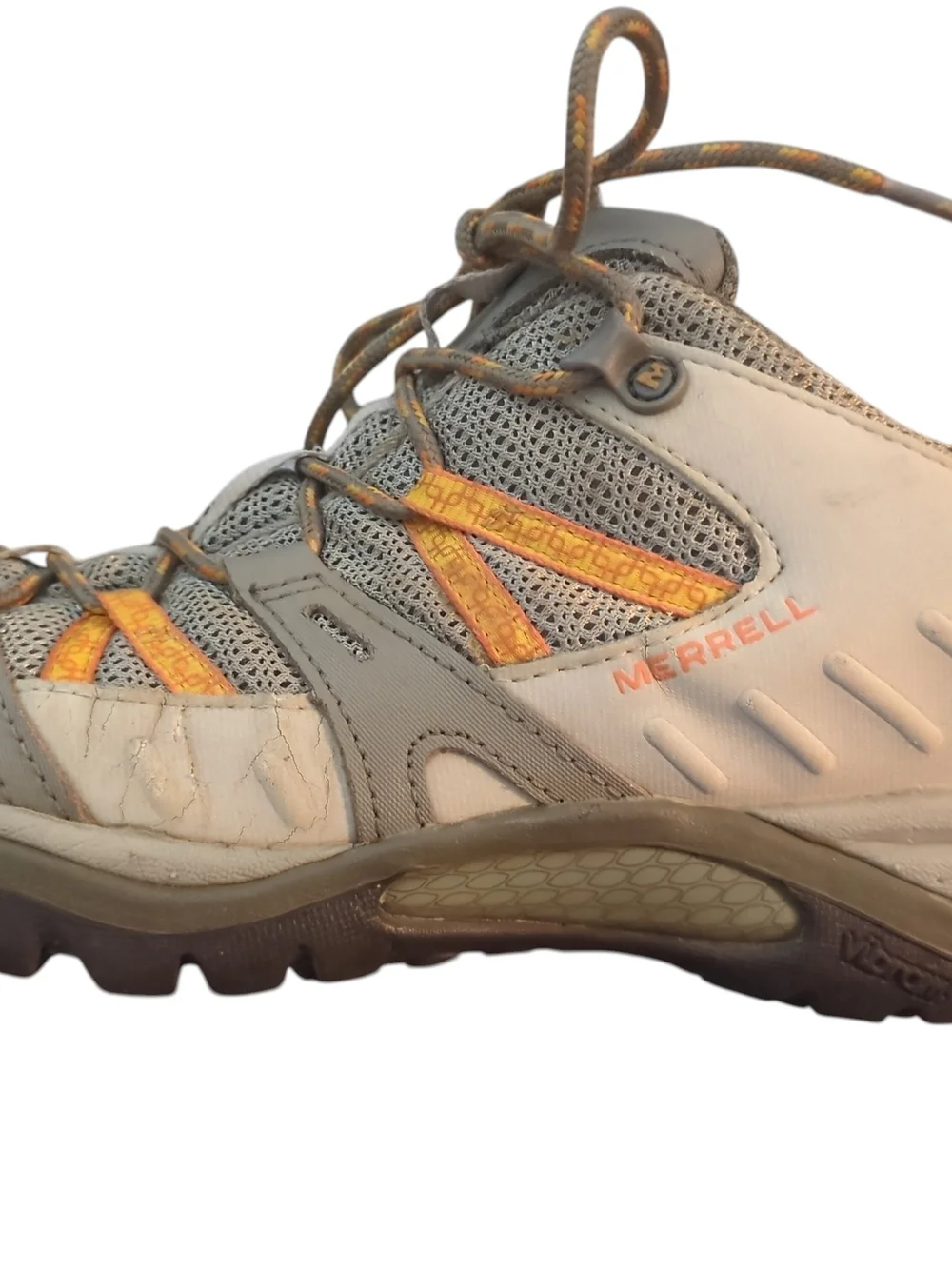 Merrell Siren Sport 2 Hiking Shoes Women 9.5 Gray Orange J52408 Vibram Gorpcore